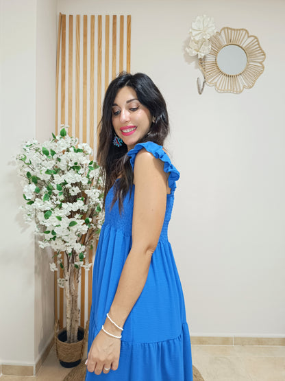 Vestido Penélope azul eléctrico