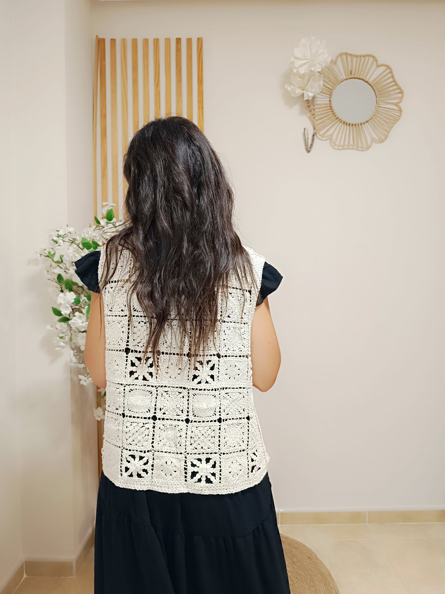 Chaleco Indira beige