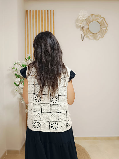 Chaleco Indira beige