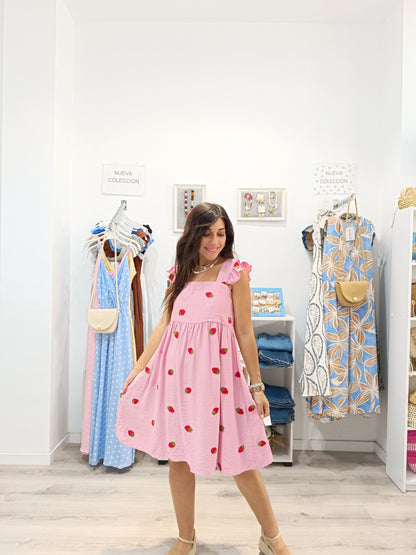 Vestido Fresa
