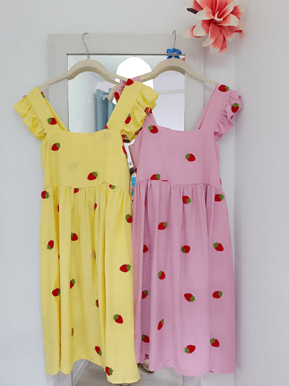 Vestido Fresa