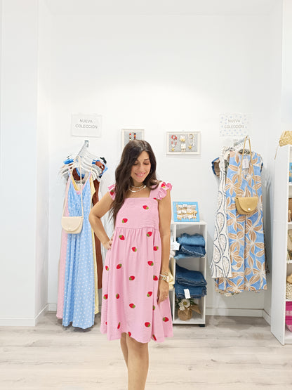Vestido Fresa