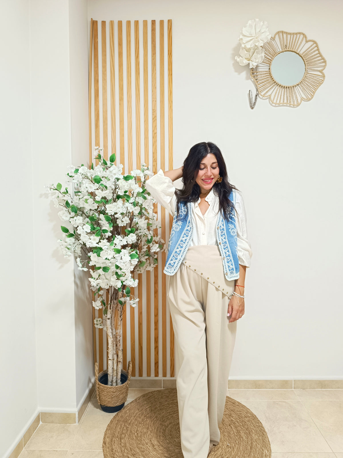 Pantalón Selene beige