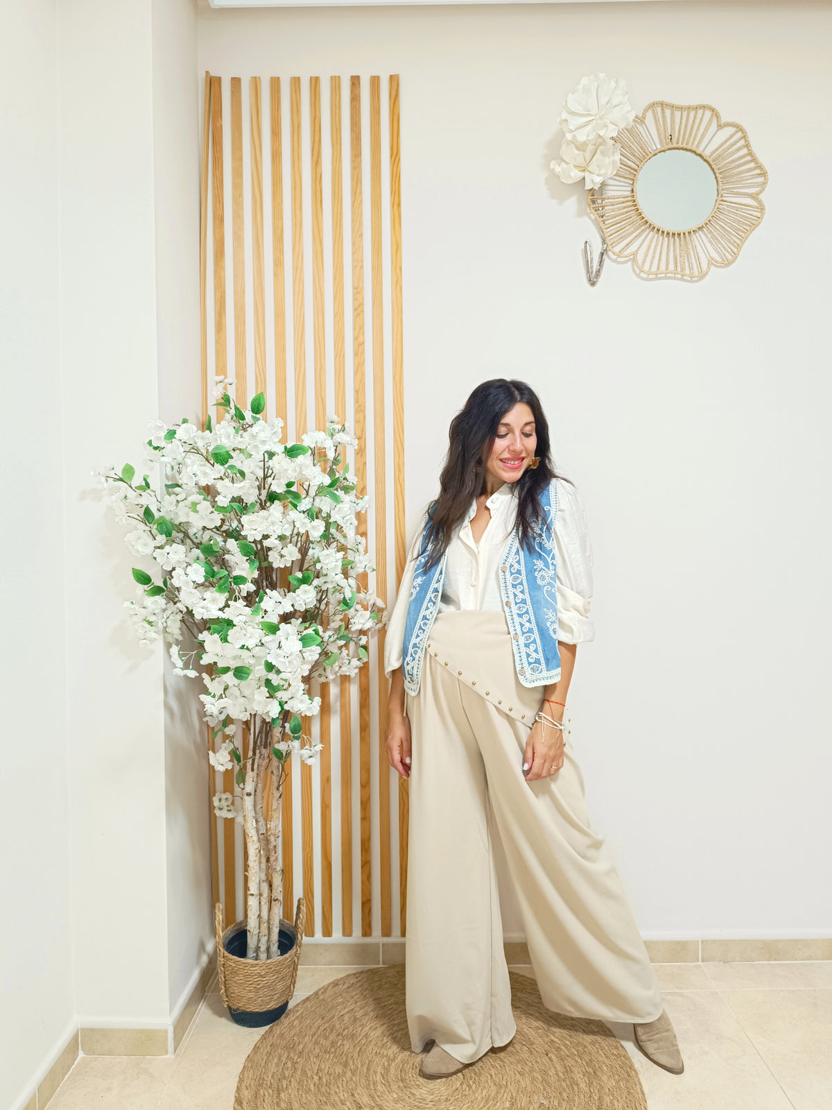 Pantalón Selene beige