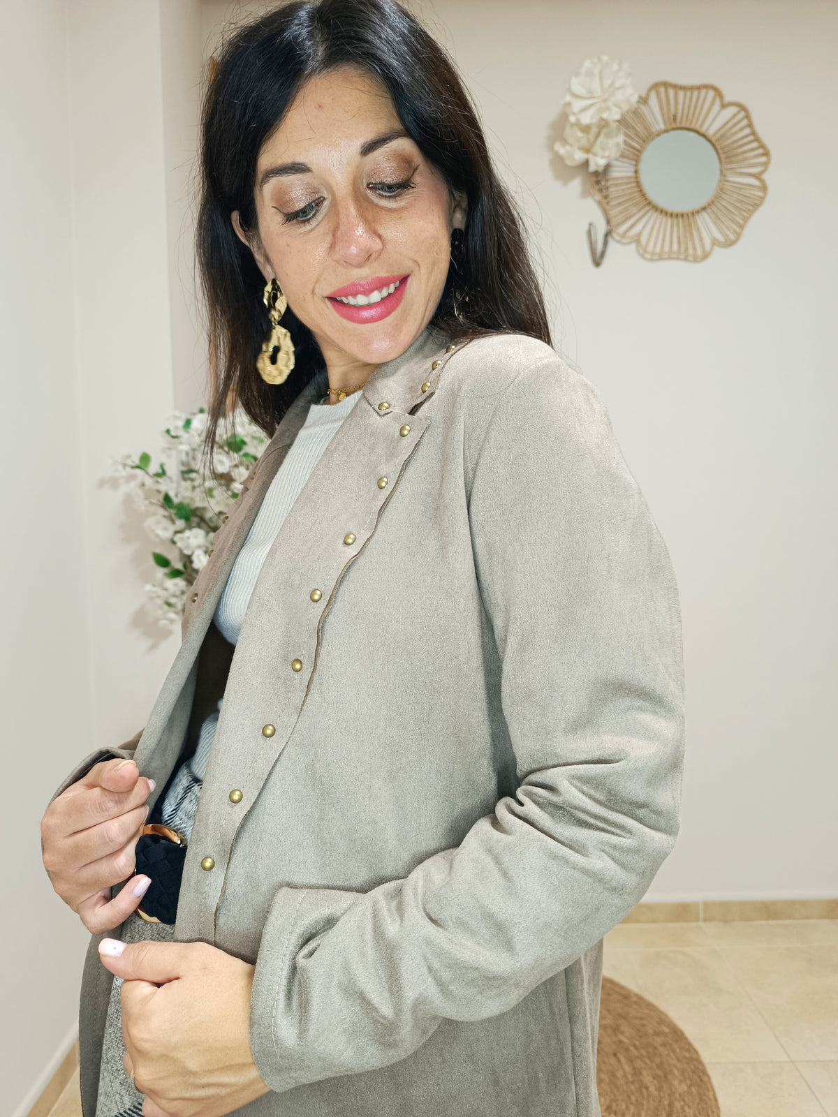 Chaqueta Arizona taupe