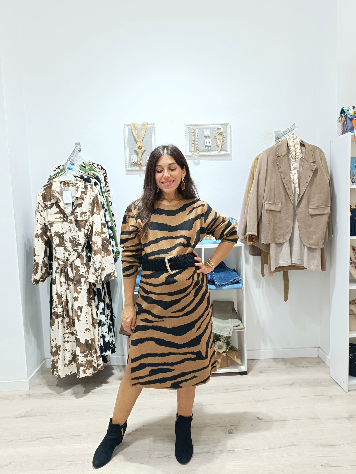 Vestido de punto Jungle
