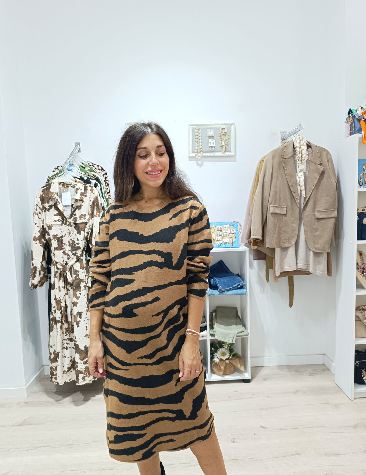 Vestido de punto Jungle