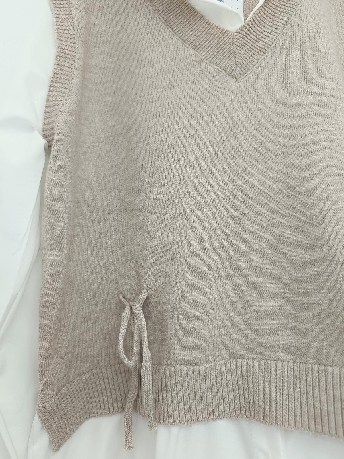 Jersey combinado Simoneta taupe