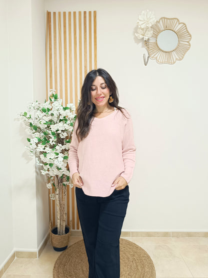 Jersey pico rosa palo Oversize