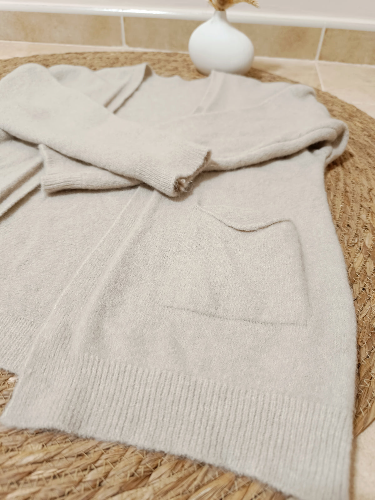Chaqueta punto Hanna beige