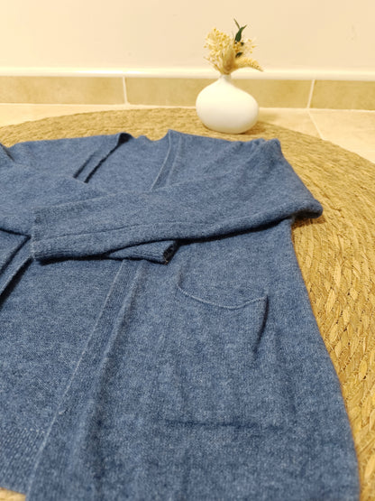Chaqueta punto Hanna azul tejano