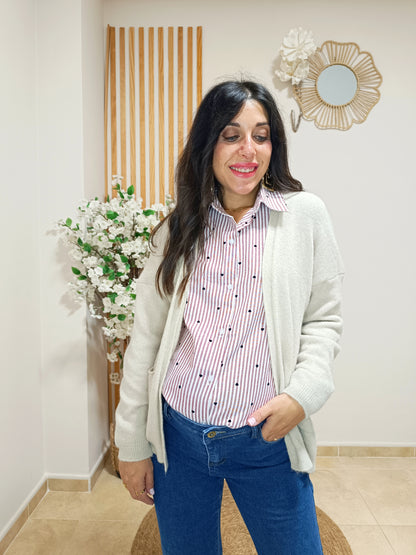 Chaqueta punto Hanna beige