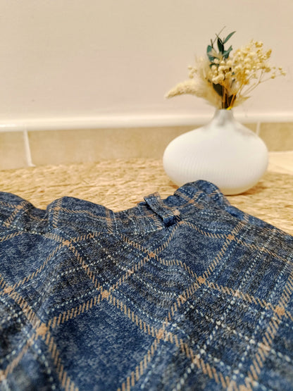 Falda Edimburgo azul